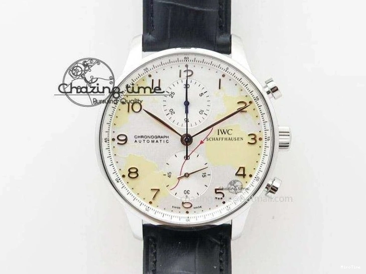 MIROTIME 0120 UrbanStyle Portuguese Tourbillon Power Reserve Moonphase SS White Dial On Black Leather Strap 7318